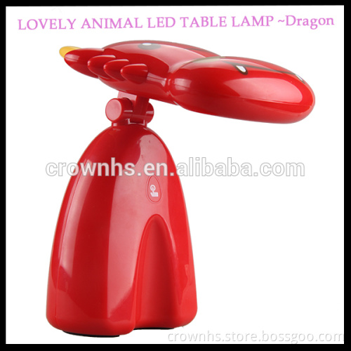 2016 Cute Cartoon dragon shape reading lamp mfga&hotel bedside lamp&led lamp prices